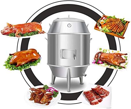 INTSUPERMAI Charcoal Chicken Duck Roaster 31.5in Charcoal Roaster with Thermometer Grill Oven Cooker BBQ Roast Turkey Kitchen Beijing Roast Duck 2LB Capacity 15-18 Sets