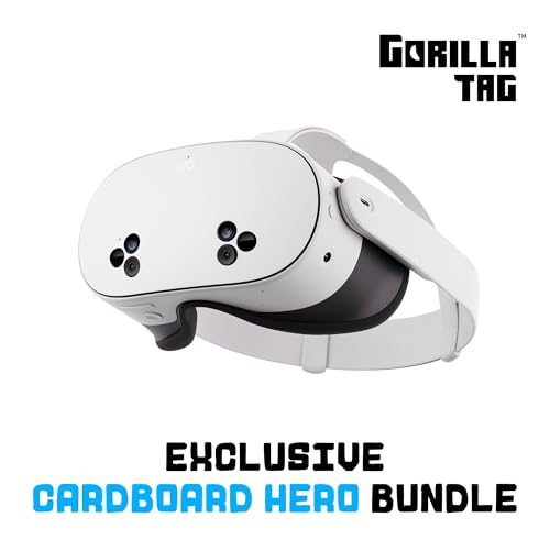 Meta Quest 3S 128GB — Dive into Mixed Reality — Unreal device. Unreal price. — Gorilla Tag Cardboard Hero Bundle — Amazon Exclusive