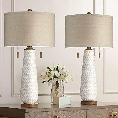 Possini Euro Design Kingston Mid Century Modern Table Lamps