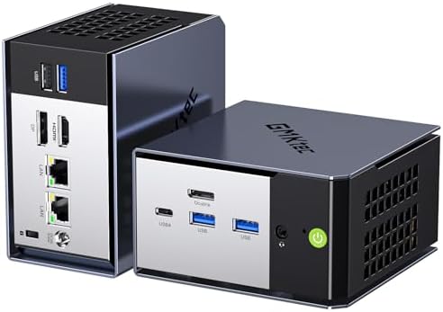 Alt Text for image 1: GMKtec K16 Mini PC showcasing its compact size and powerful specs
